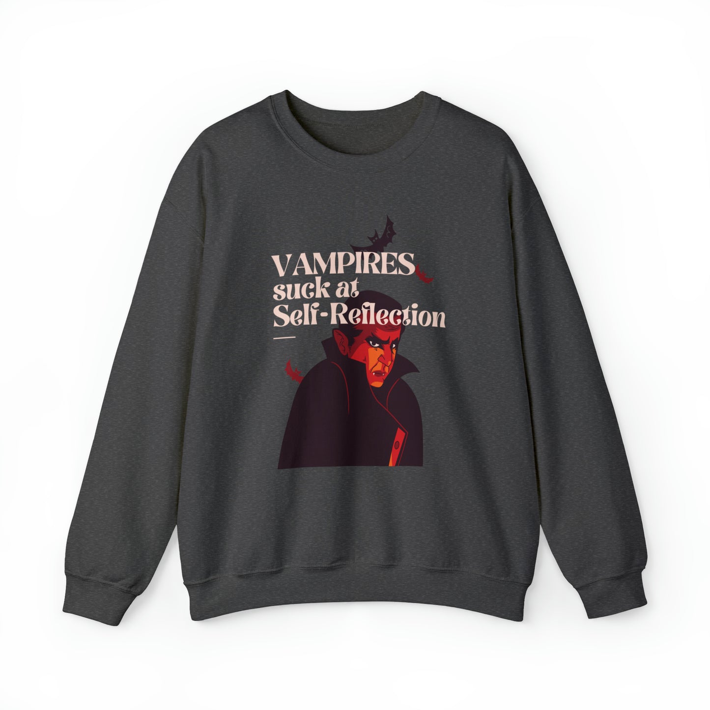 Vampires Suck at Self-reflection - Halloween Sweatshirt