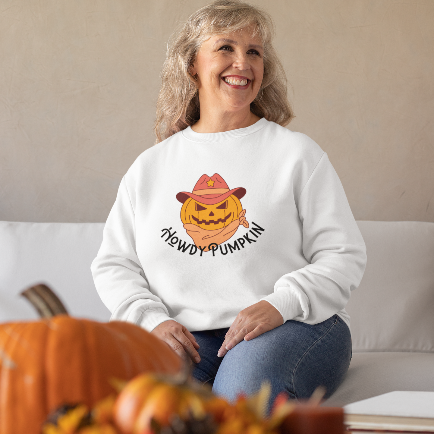 Howdy Pumpkin - Halloween Sweatshirt