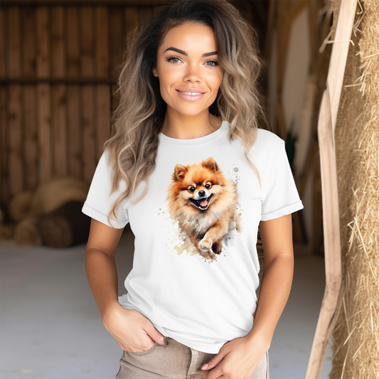 Watercolor Pomeranian T-Shirt