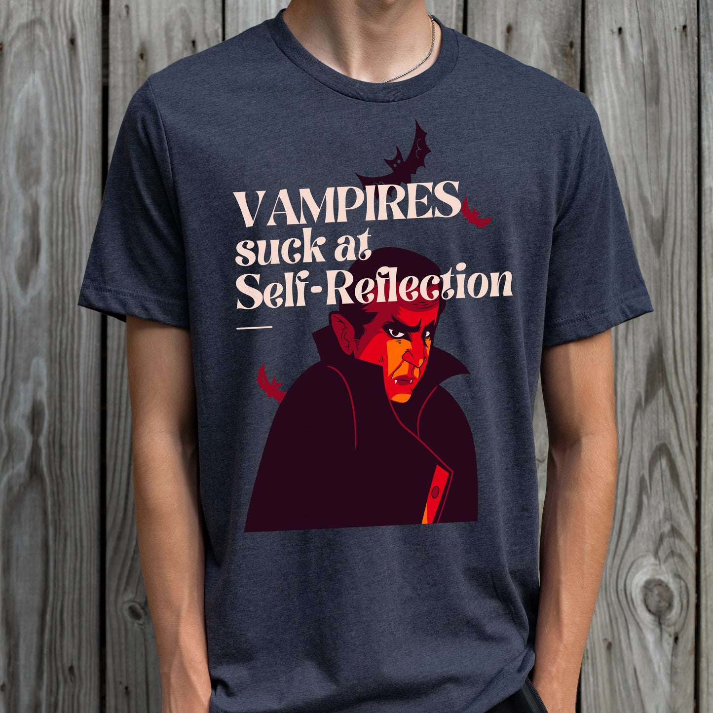 Vampires Suck at Self-Reflection - Halloween Tee