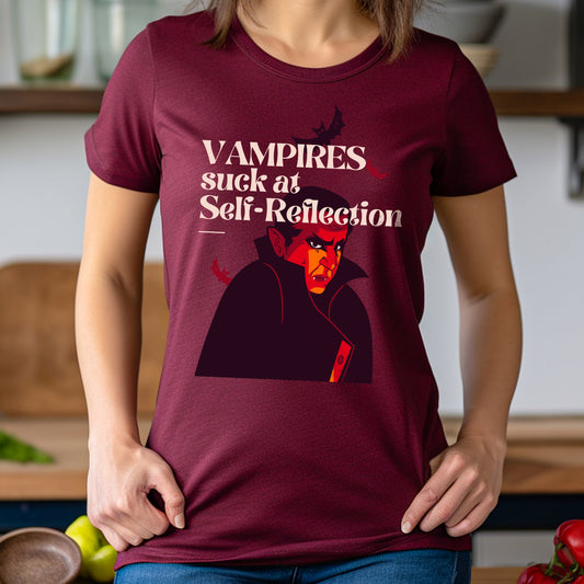 Vampires Suck at Self-Reflection - Halloween Tee