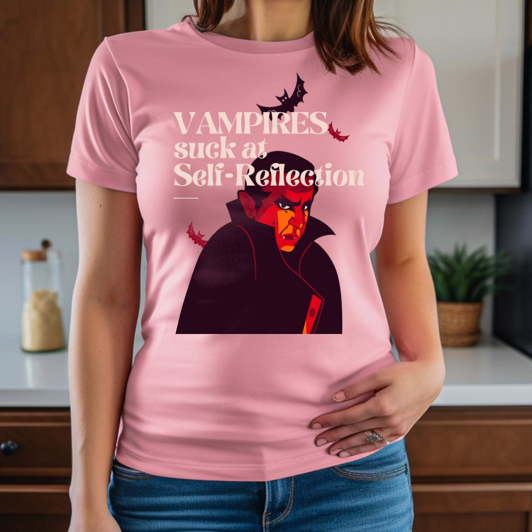 Vampires Suck at Self-Reflection - Halloween Tee